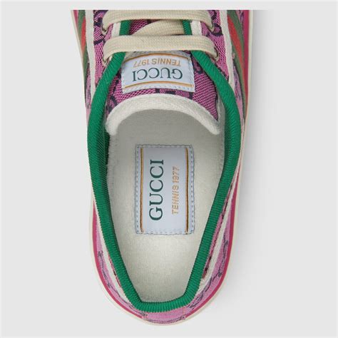 womens pink gucci trainers|gucci tennis 1977 price.